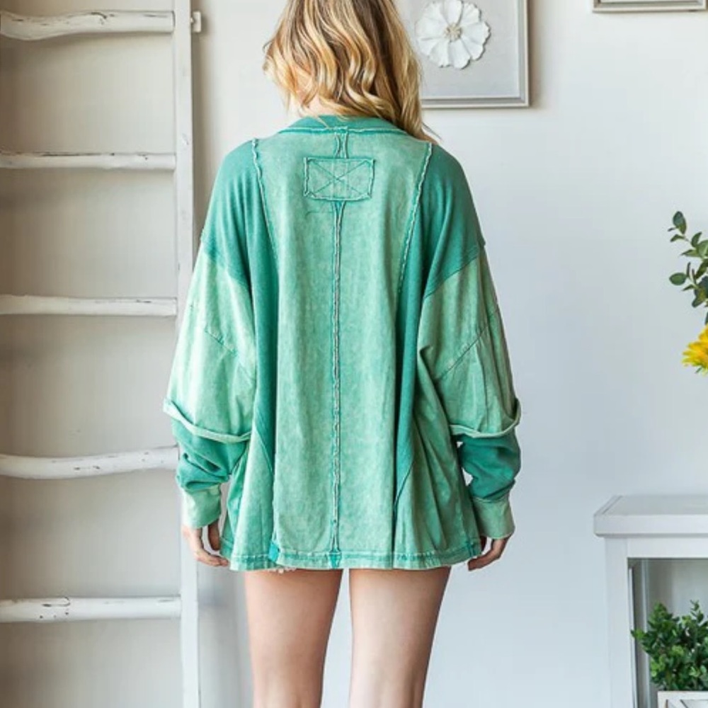 003 💕 Oli & Hali Henley Top - Picture 7 of 7